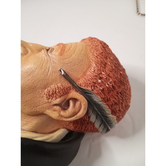 Vintage BOSSONS Congleton England URIAH HEEP 1964 Chalkware Head Wall Hanging - Picture 4 of 11